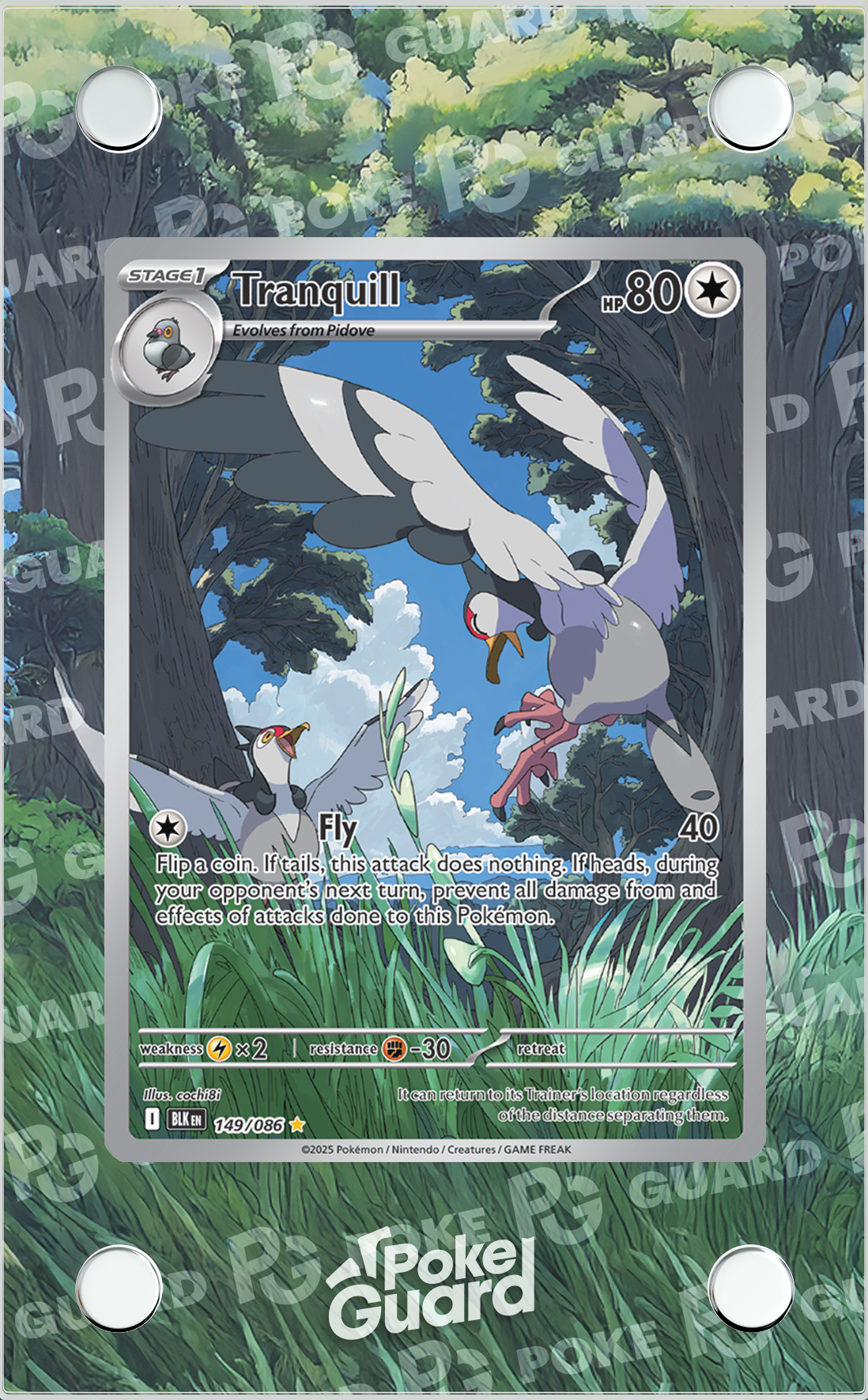 tranquill pokemon card (149/086) Style:Mickey Mouse Rules Text: Haste, Type: Bird Bard including damage