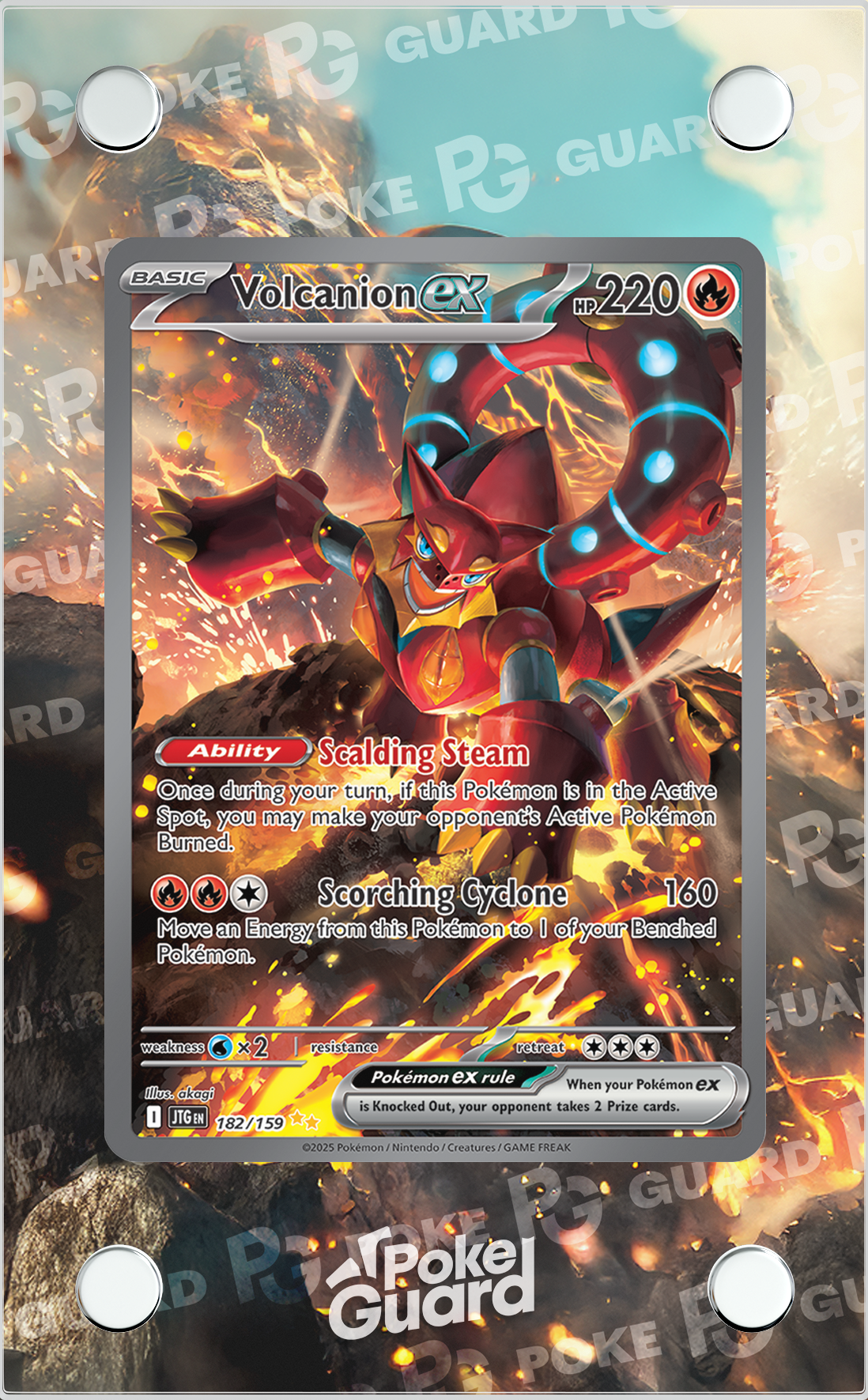 Volcanion EX (182/159) PokeGuard Volcanion EX (182/159) PokeGuard