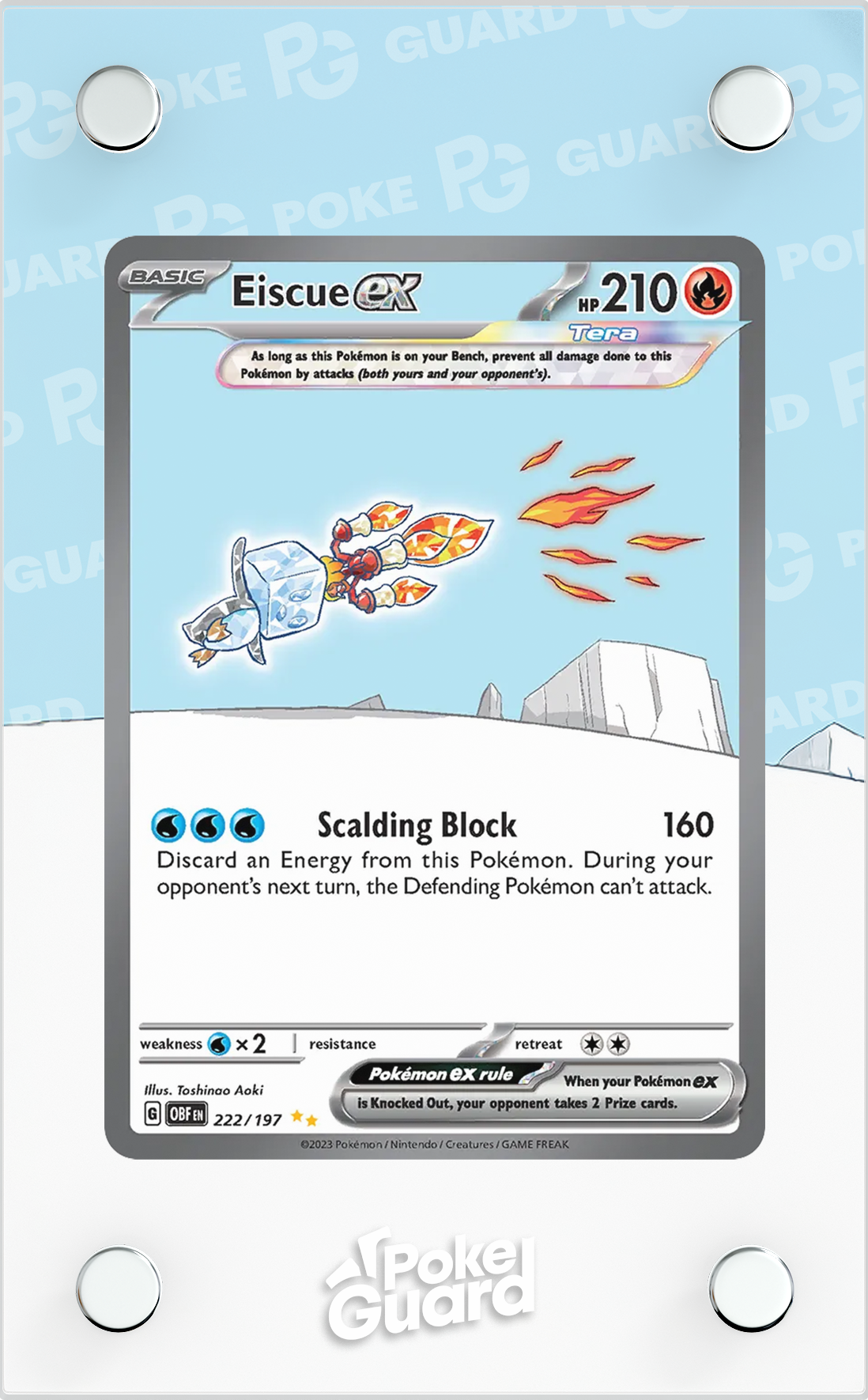 Eiscue EX (222/197) PokeGuard Eiscue EX (222/197) PokeGuard