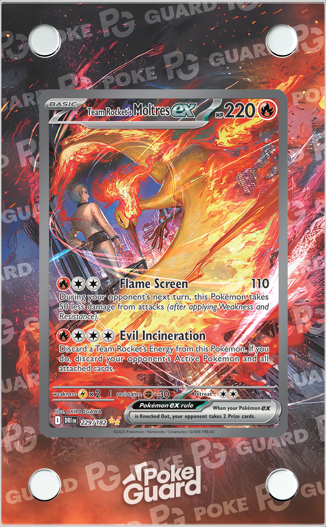 Team Rocket's Moltres EX (229/182) – PokeGuard