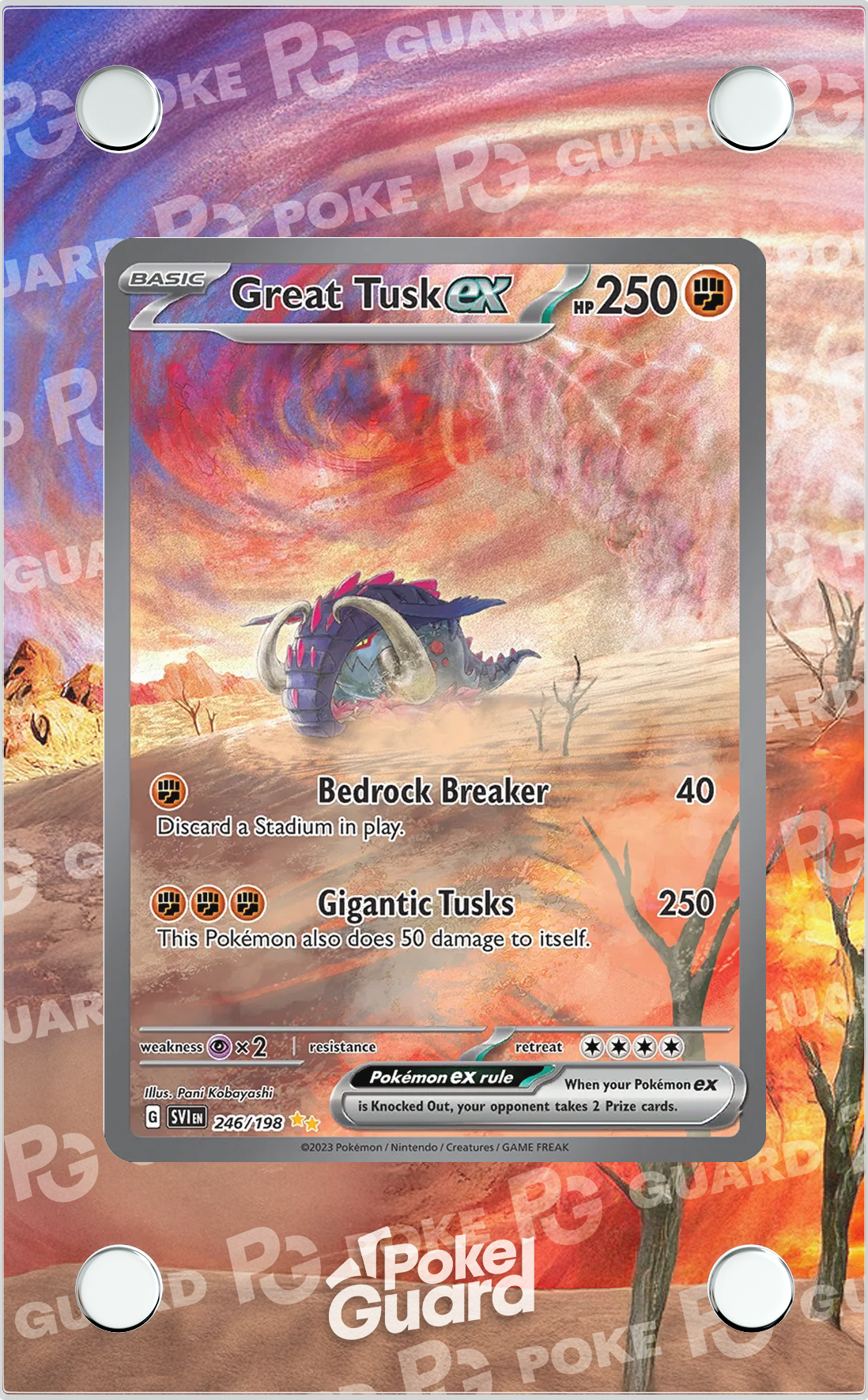 pokemon card moltres Great Tusk EX (246/198) – PokeGuard