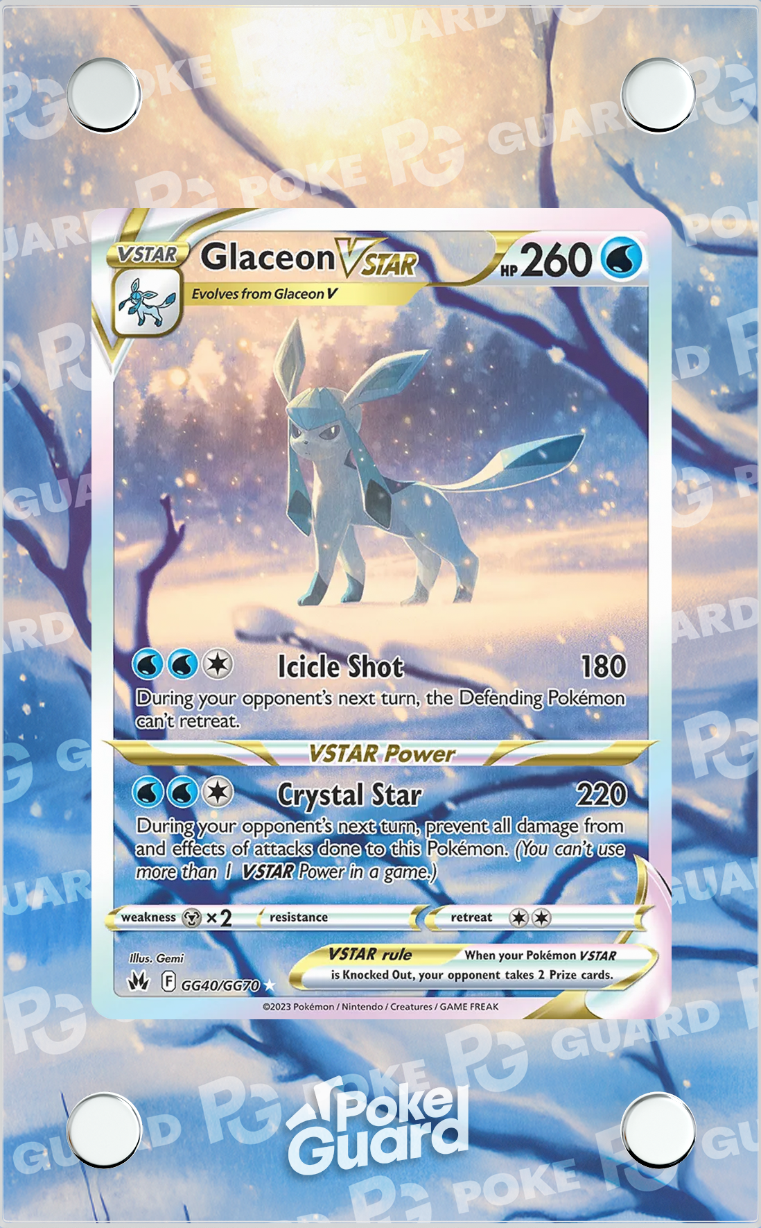 Glaceon Vstar (GG40/GG70) PokeGuard Glaceon Vstar (GG40/GG70) PokeGuard