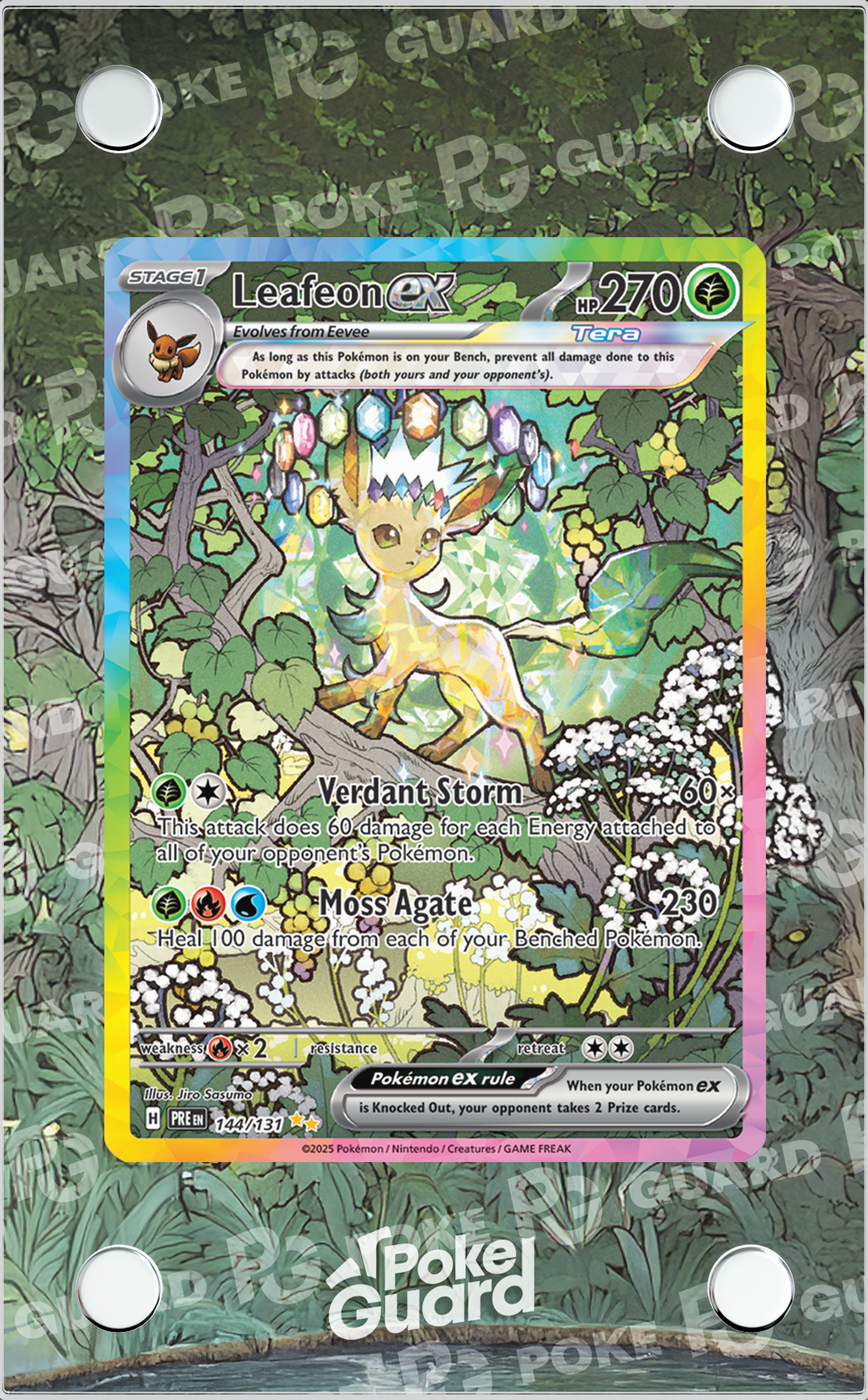 leafeon card sleeves Leafeon EX (144/131) – PokeGuard