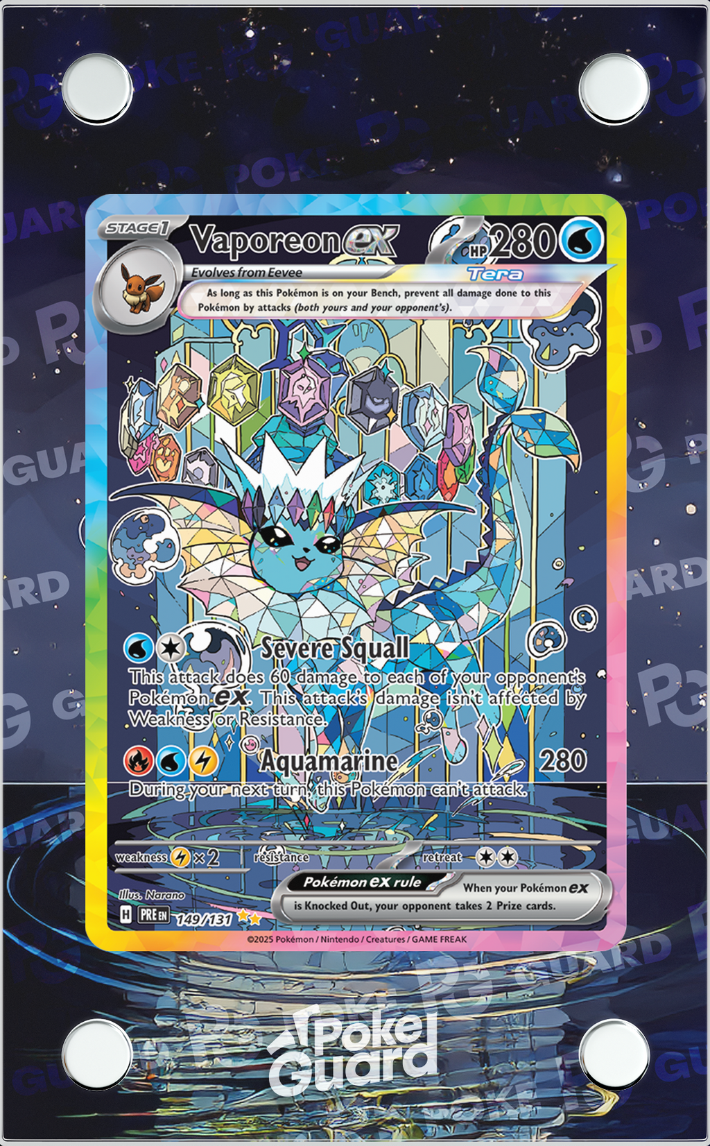 Vaporeon EX (149/131) PokeGuard Vaporeon EX (149/131) PokeGuard