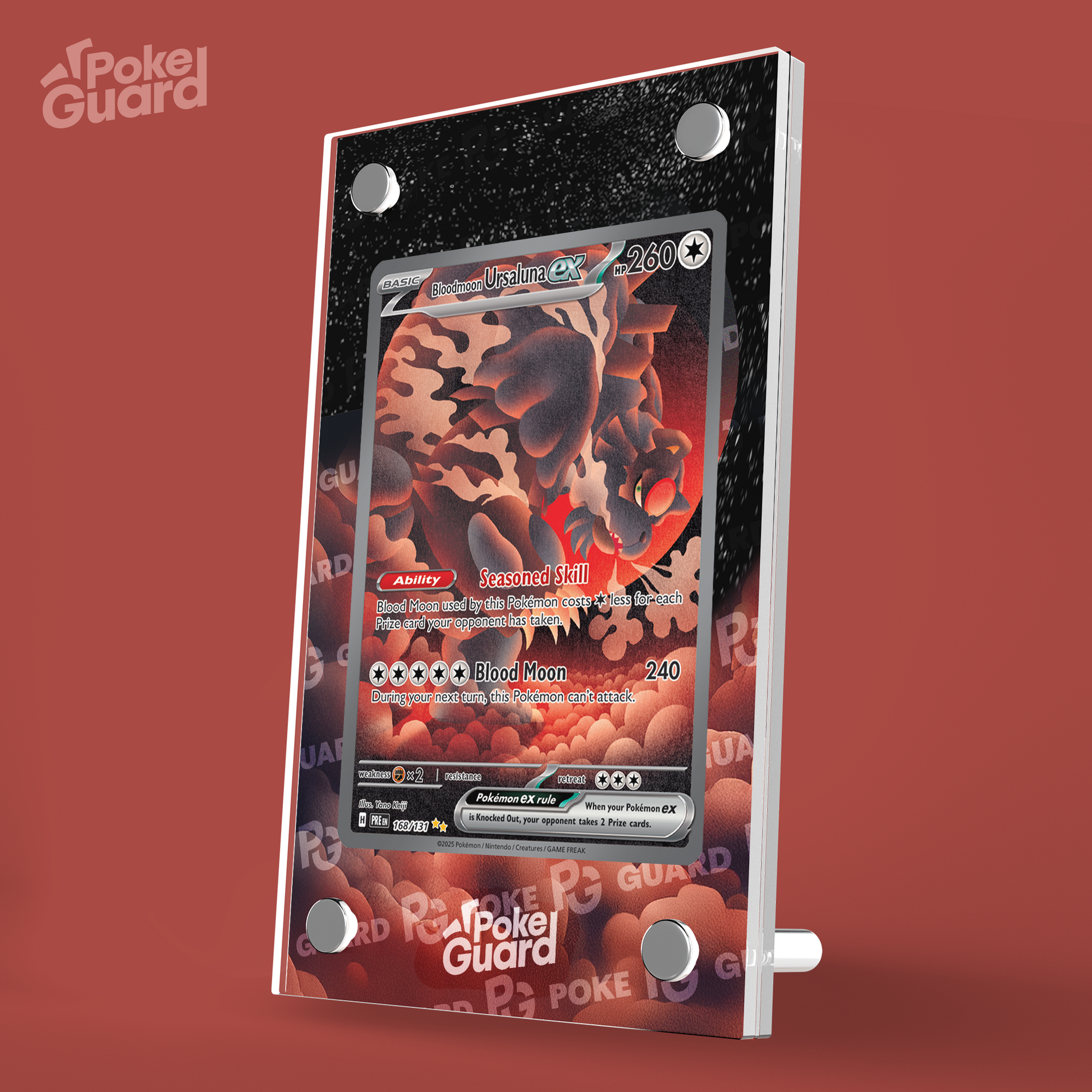 Bloodmoon Ursaluna EX (168/131) PokeGuard Bloodmoon Ursaluna EX (168/131) PokeGuard