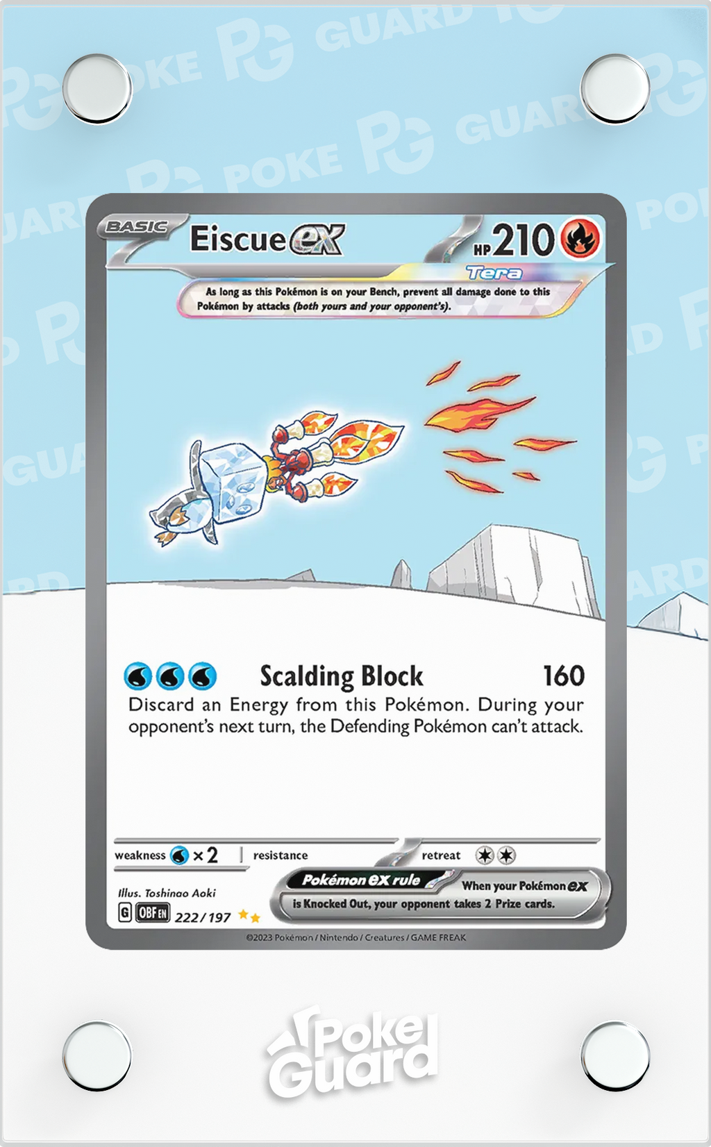 Eiscue EX (222/197) PokeGuard Eiscue EX (222/197) PokeGuard