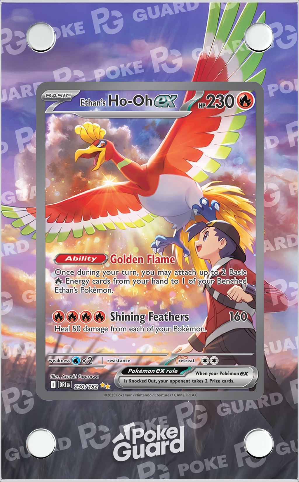 Ethan's Ho-Oh EX (230/182)