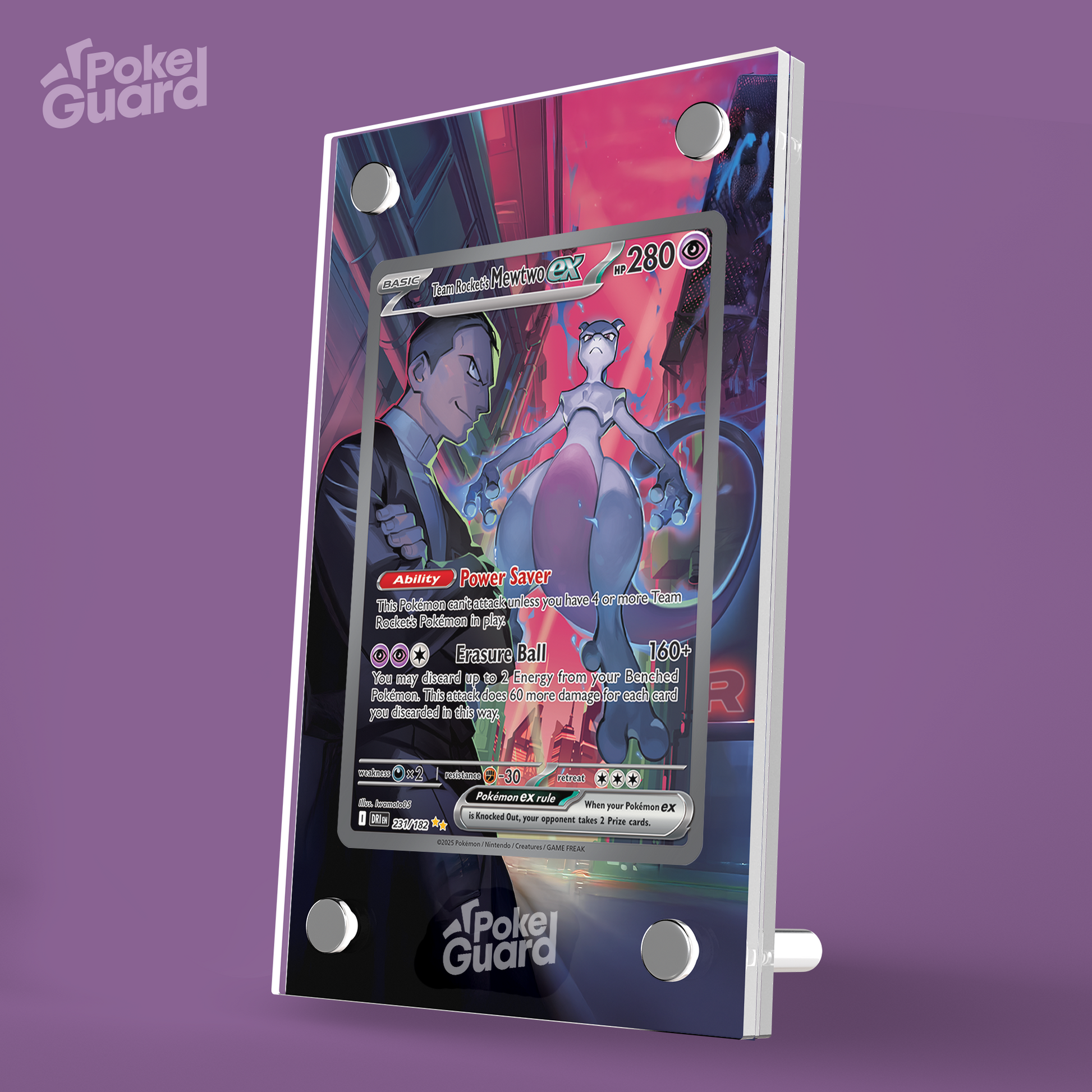 Team Rocket's Mewtwo EX (231/182) PokeGuard Team Rocket's Mewtwo EX (231/182) PokeGuard