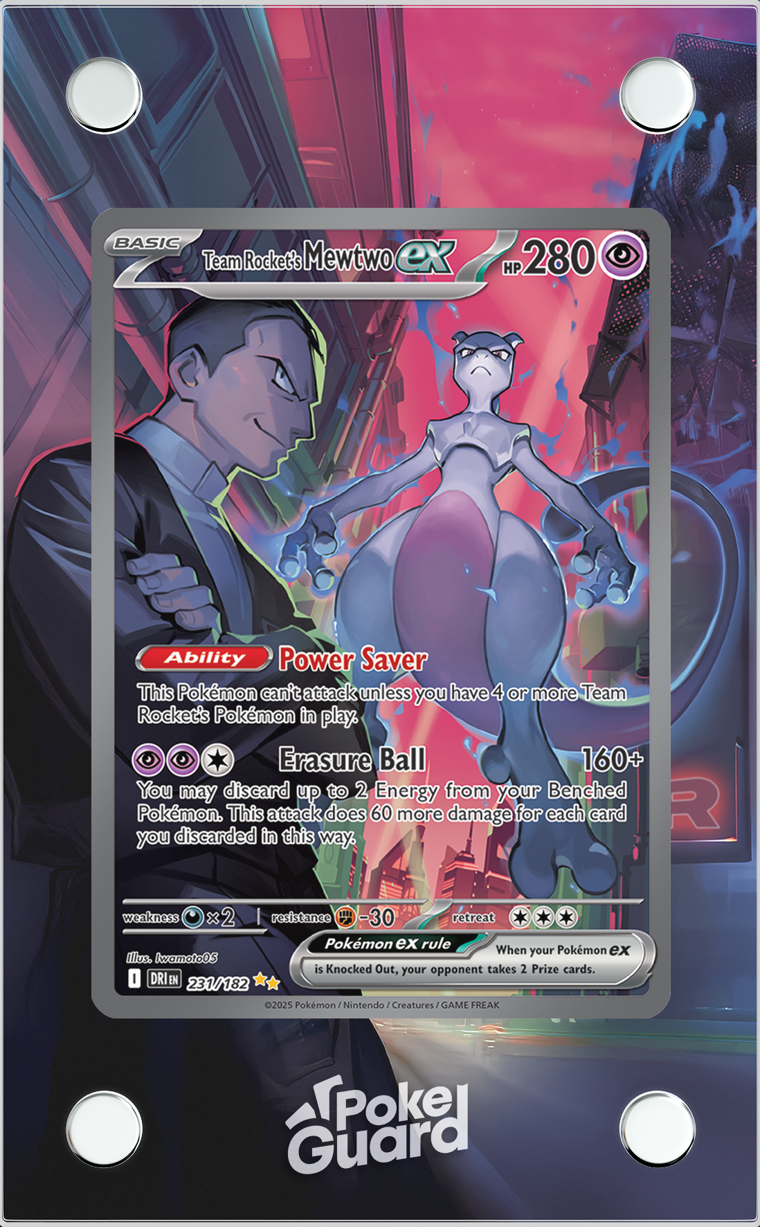 Team Rocket's Mewtwo EX (231/182)