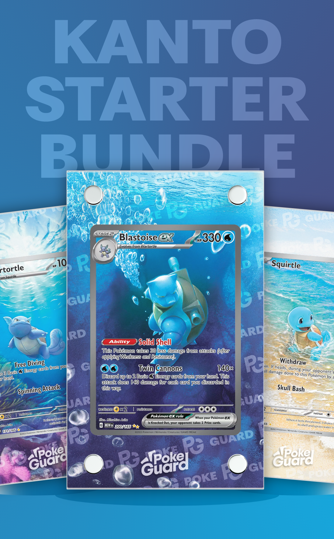 Kanto Starter Bundle 3 PokeGuard Kanto Starter Bundle 3 PokeGuard
